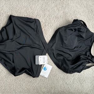 Black one piece Reebok swimsuit size M NWT